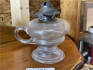 Antique Glass Handle Kerosene Lamp