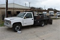 1998 Chevy 3500 Utility Truck, Gas Engine,