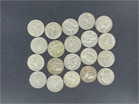 25 - silver Washington quarters
