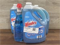 3 gallons windex & spray bottle