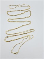 Gold Clad Sterling 101 In Chain Necklace 31.2g