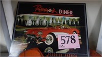 ROSIE'S DINER METAL SIGN 16 X 13