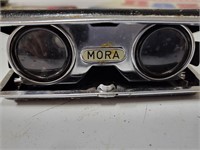 Vintage mora folding opera binoculars