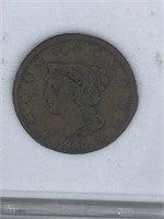 1840 Large Cent (Graded)