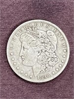 1890 O Morgan Silver dollar coin