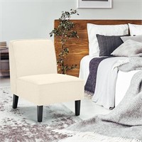 Giantex Upholstered Accent Chair - Cream