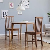 Giantex Wood Dining Chair, Set of 2 - Walnut