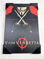 V for Vendetta Wood Wall Decor
