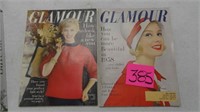 Glamour Magazines 1957 1958