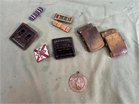 MILITARY PINS & BELT BUCKLES