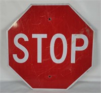 Stop 18" Metal Street Sign