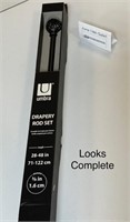 Adjustable Drapery Rod  Set (28" to 48")