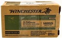 150 Rounds Of Winchester M855 5.56 NATO Ammo