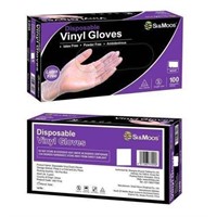 1 Case Si & Moos Disposable Vinyl Gloves Small