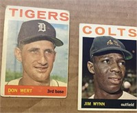 2 1964 Topps Baseball - Wynn /Wert