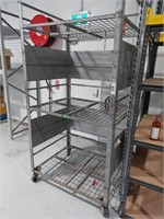 Steel 3 Tiered Mobile Stock Trolley