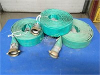 3 Discharge Hoses - 1.5" x 25'