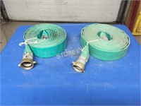 2 Discharge Hoses - 1.5" x 25'