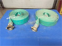 2 Discharge Hoses - 1.5" x 25'