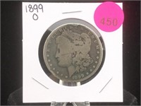 1899-O Morgan Silver Dollar in Flip