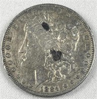 1884-O Morgan Silver Dollar, US $1 Coin