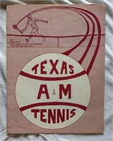 1981 Texas A&M Aggies Tennis Program! VNM!