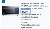 B - PANASONIC MICROWAVE OVEN (K46)