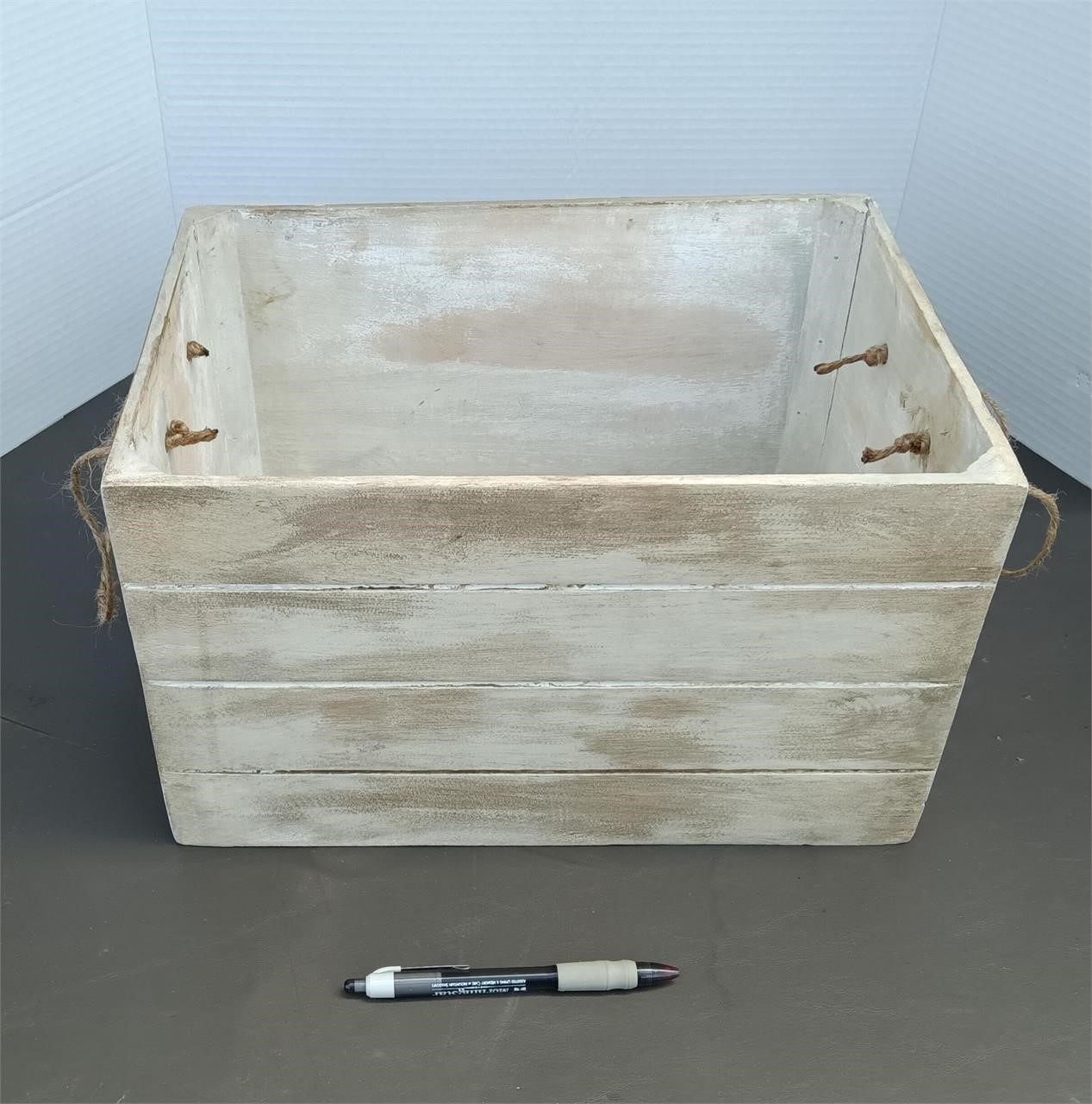 Sall Wooden Crate w/ Handles