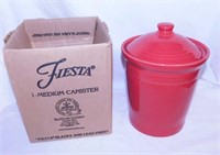 Fiesta 2 qt. medium canister in box, scarlet