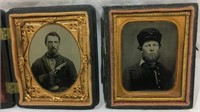 (2) Civil War Soldier Tintype and Ambrotype
