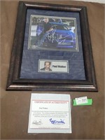 Signed Paul Walker picture with papers *RARE*