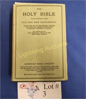 1935 CHRISTIAN BIBLE WITH ORIGINAL DUST JACKET