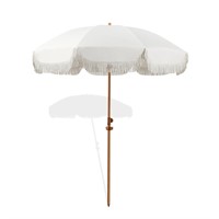 Seazul 6.5ft Patio Umbrella with Fringe, Beach Um