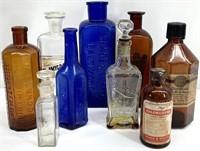 Antique / Vintage Glass Apothecary Bottles