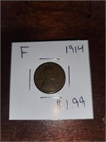 F 1914 wheat penny