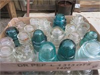 1 Box of 20 Glass Insulators