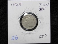 1865 Three Cent Nickel-