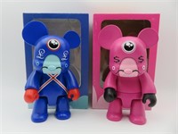 Dalek Qee Currency Bear Designer Art Toys Lot of 2