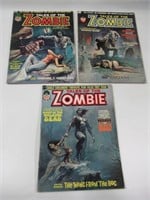 Tales of the Zombie #1-3 1973 Marvel Magazine