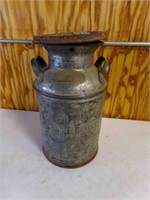 Antique Metal Dairy Can - This Can Belongs to Anna