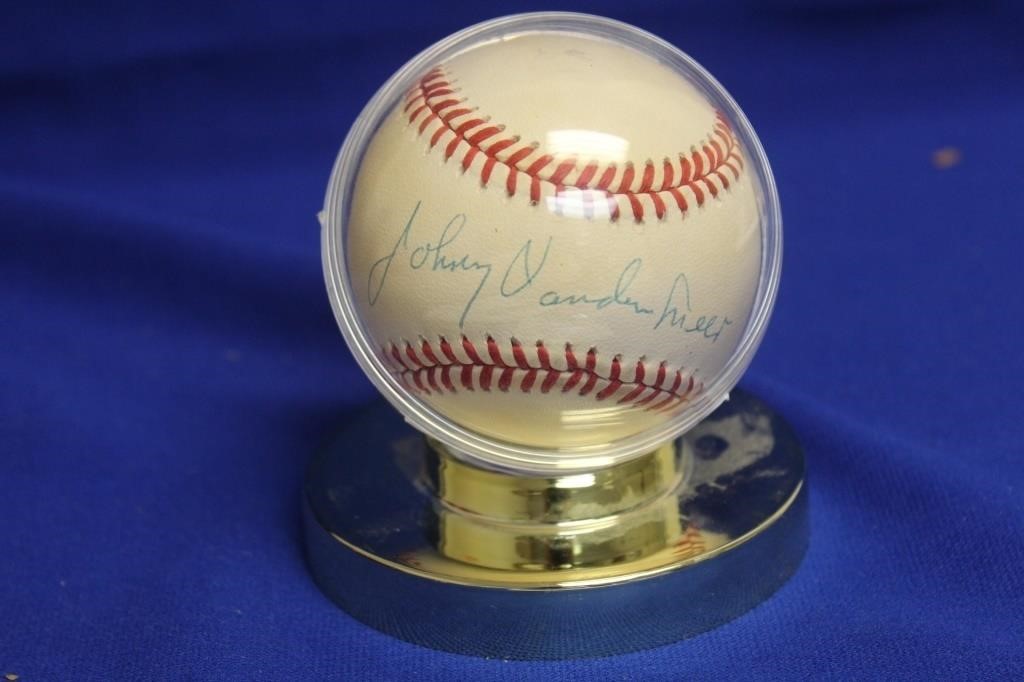 A Signed Johnny VanderMeer Baseball