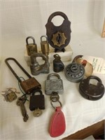 Collection of padlocks