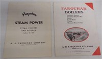 lot of 2 Farquhar steam power & boilers bulletins