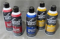 5 New Cans Liquid Wrench Oil