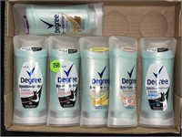 LOT OF 6 DEGREE DEODORANT STICKS