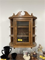 WALL MOUNT TABLE TOP CURIO CABINET