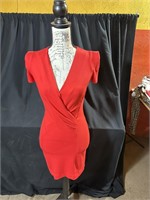 French Connection Red Crossbody Dress Size 2