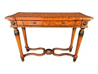 FRENCH PAINT DECORATED CONSOLE TABLE