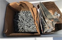 Lot of hinges and nails