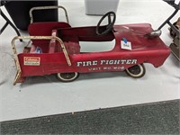 Vintage Fire Fighter Unit 508 Pedal Car